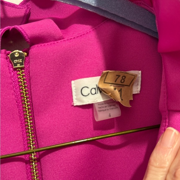Calvin Klein Fuchsia Backless Dress - Picture 3 of 3